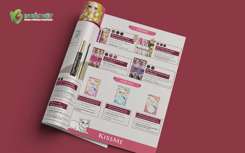 Mẫu catalogue sản phẩm trang điểm thương hiệu Nhật Bản KISSME