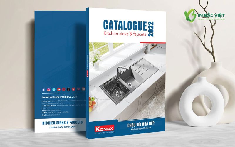Mẫu catalogue thiết bị nhà bếp khổ A4 thiết kế ấn tượng