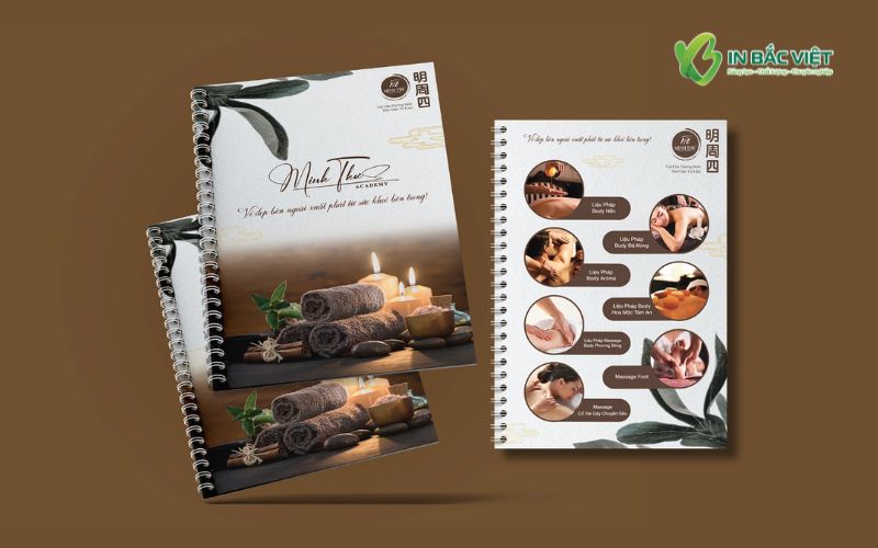 Menu Spa massage cổ vai gáy dạng lò xo thiết kế chuyên nghiệp
