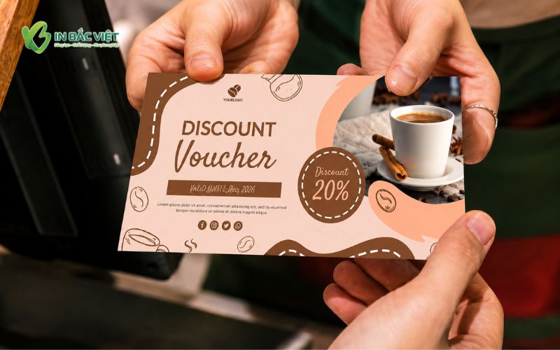 Báo giá in Voucher đồ uống theo yêu cầu tại Xưởng In Bắc Việt