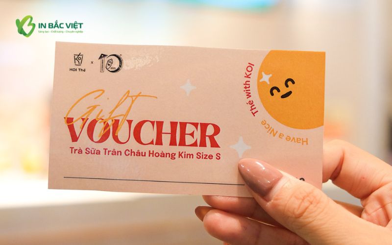 Gift Voucher giảm giá trà sữa giúp thu hút khách hàng
