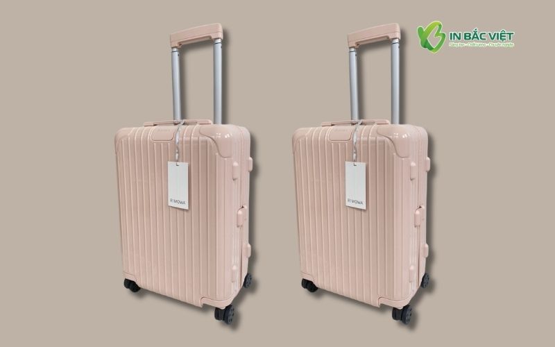 Hangtag vali thiết kế đơn giản, tinh tế cho thương hiệu vali