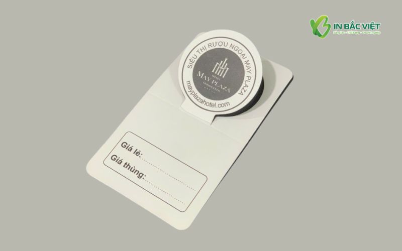 Dịch vụ thiết kế Tag treo cổ chai, Tag cài cổ chai theo yêu cầu tại In Bắc Việt