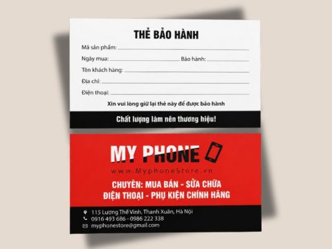 30+ MẪU THẺ BẢO HÀNH ĐIỆN THOẠI ĐẸP, CHUYÊN NGHIỆP