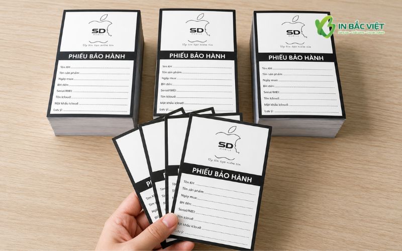 Phiếu bảo hành cho hệ thống cửa hàng Apple chuyên nghiệp