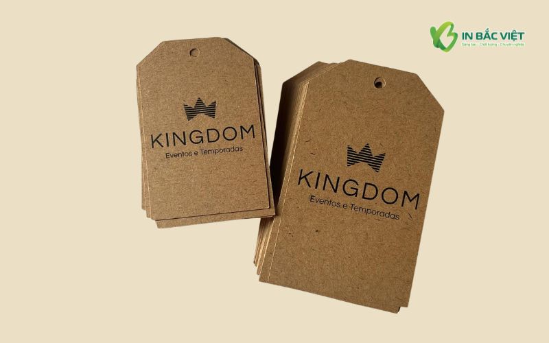 Mẫu tag giấy kraft sản phẩm thời trang phong cách vintage