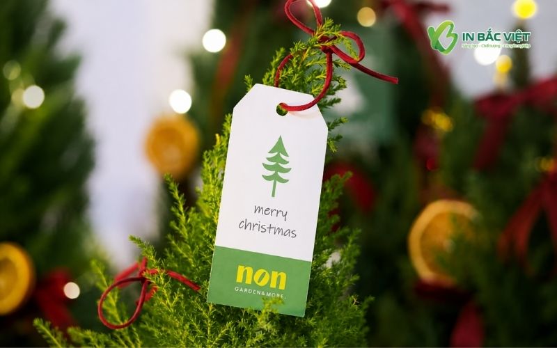 Mẫu Tag treo cây thông Noel trang trí lễ hội