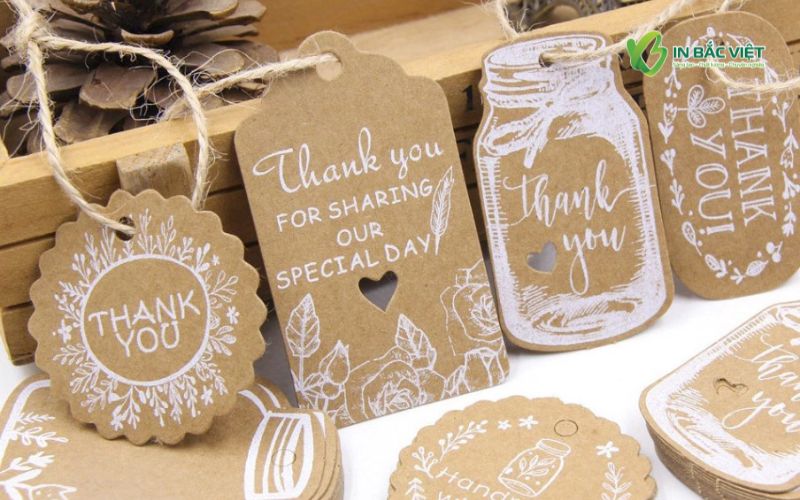 Tag treo kraft Thank You đa dạng mẫu mã, kiểu dáng