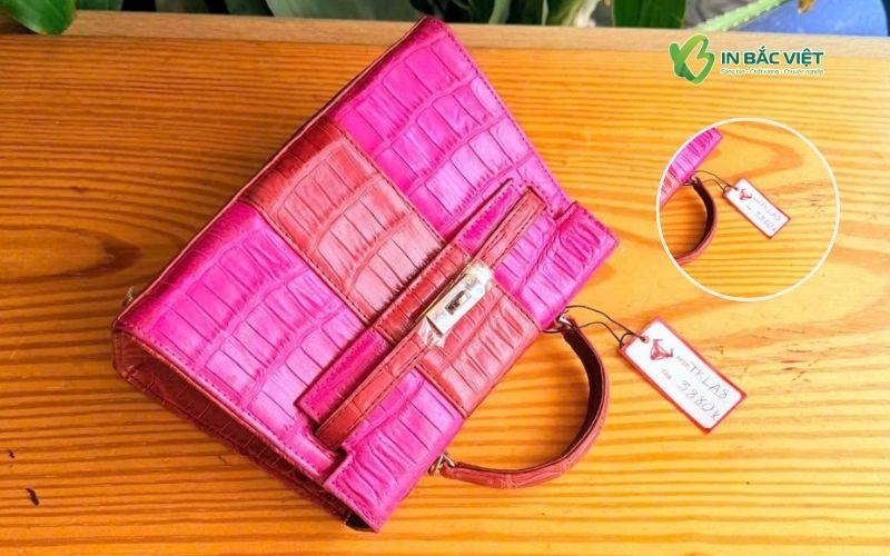 Thẻ Tag treo túi thời trang nữ có khoảng trống để ghi chú