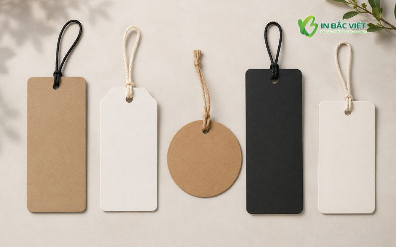 Thiết kế Tag mác theo yêu cầu với nhiều kiểu dáng khác nhau