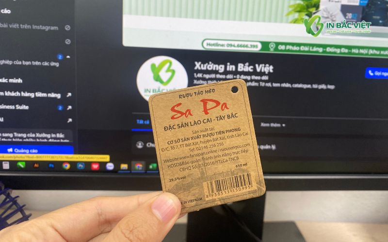 Tag treo kraft giúp nâng cao giá trị và nhận diện thương hiệu sản phẩm