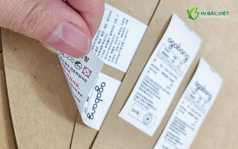 Báo giá in mác vải giấy dai theo kích thước và quy cách tại In Bắc Việt