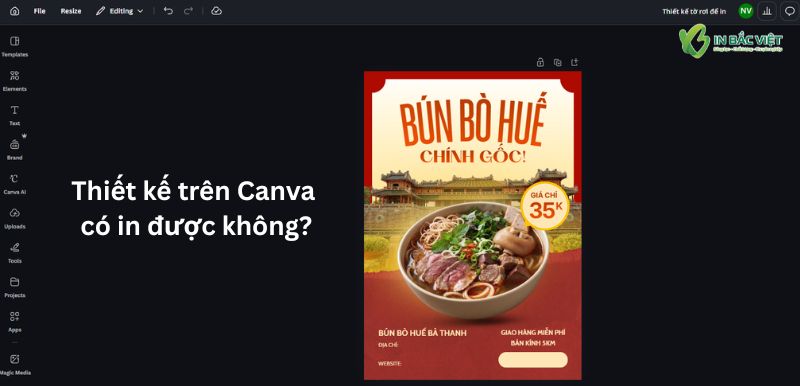 Dùng Canva có thiết kế được để in các ấn phẩm marketing và quảng cáo không?