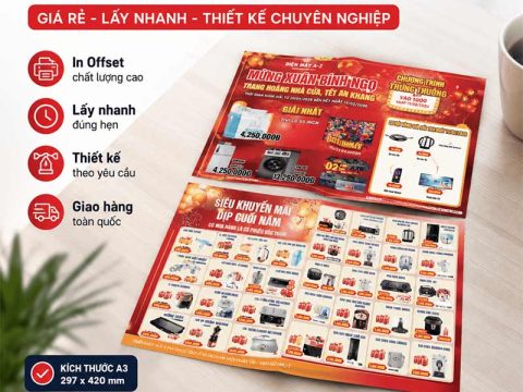In Tờ Rơi A3 Giá Rẻ Tại Hà Nội