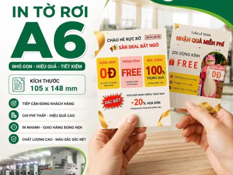 In Tờ Rơi A6 Giá Rẻ, Lấy Nhanh Tại Hà Nội