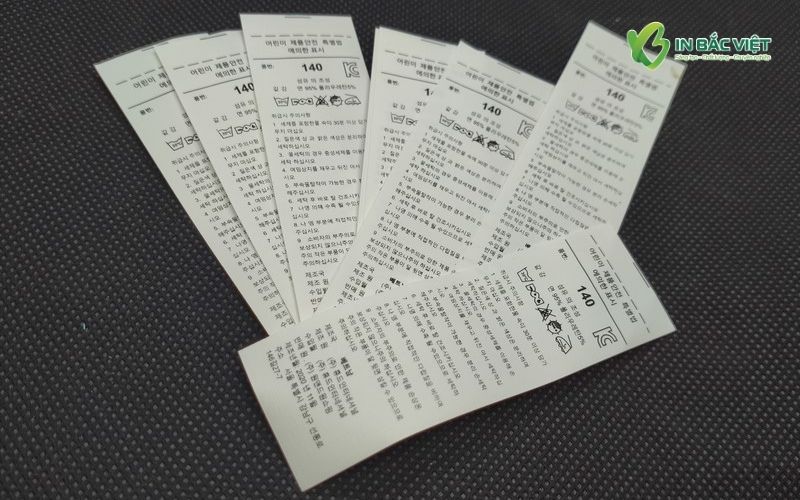 Mẫu mác vải giấy dai cắt thẳng theo yêu cầu