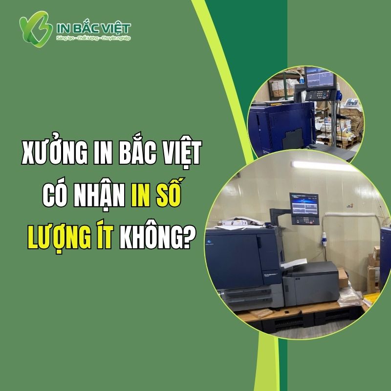 Xưởng In Bắc Việt nhận in số lượng ít bằng hệ thống máy in kỹ thuật số
