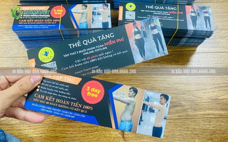Voucher khuyến mãi phòng tập được in số lượng ít theo từng chương trình ưu đãi