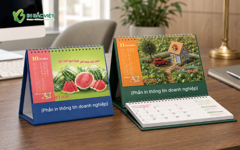Lợi ích khi in lịch để bàn cho doanh nghiệp