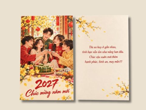 TOP 20+ MẪU THIỆP CHÚC TẾT BẠN BÈ ĐỘC ĐÁO