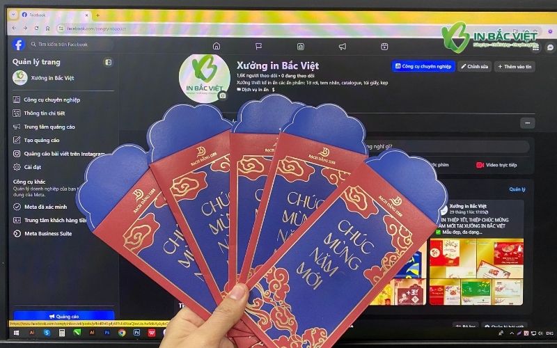 Báo giá in bao lì xì giấy mỹ thuật 2027 tại Xưởng In Bắc Việt
