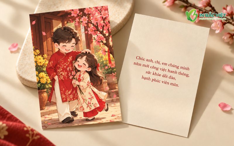 Bưu thiếp chúc mừng năm mới gửi tặng anh chị ý nghĩa