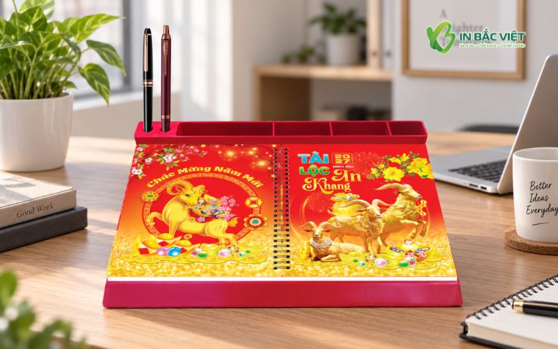In Bắc Việt cung cấp lịch bàn đế nhựa số lượng ít và lớn trên toàn quốc
