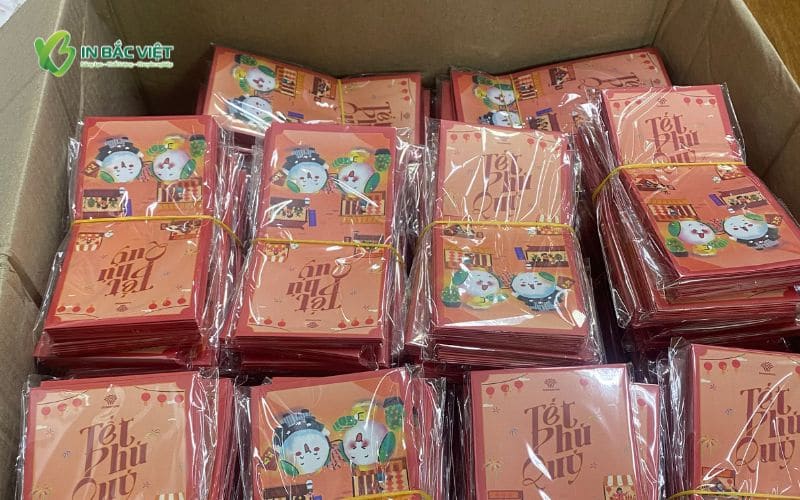 In bao lì xì số lượng lớn làm quà tặng khách hàng cuối năm