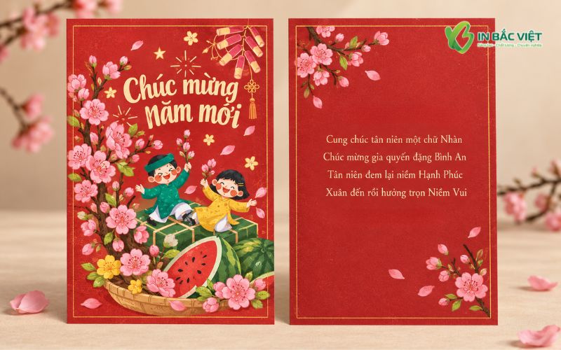 Mẫu thiệp chúc mừng năm mới dành tặng anh em, họ hàng