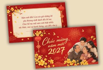 39+ MẪU THIỆP CHÚC TẾT GIA ĐÌNH Ý NGHĨA