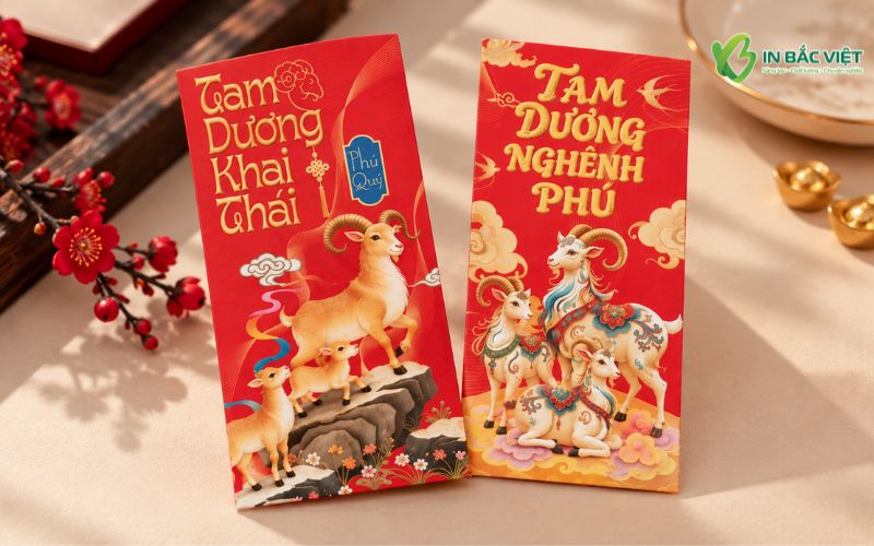 Ý nghĩa hình tượng con dê trên bao lì xì Tết