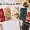 Bảng giá in bao lì xì 2027 theo số lượng và chất liệu