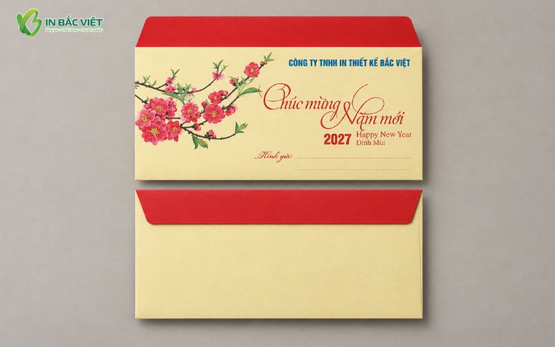 Bì thư chúc mừng năm mới 2027 in ấn theo yêu cầu